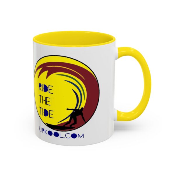 Ride the Tide Mug (yellow) - Image 2