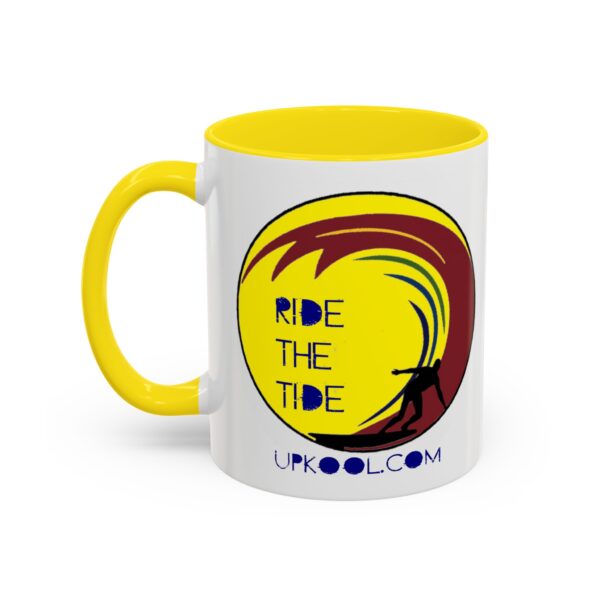 Ride the Tide Mug (yellow) - Image 3