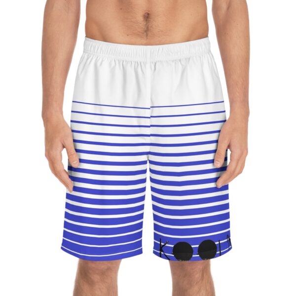 Kool'n Striped Men’s Board Shorts - Stylish Swimwear for Beach Days - Image 3